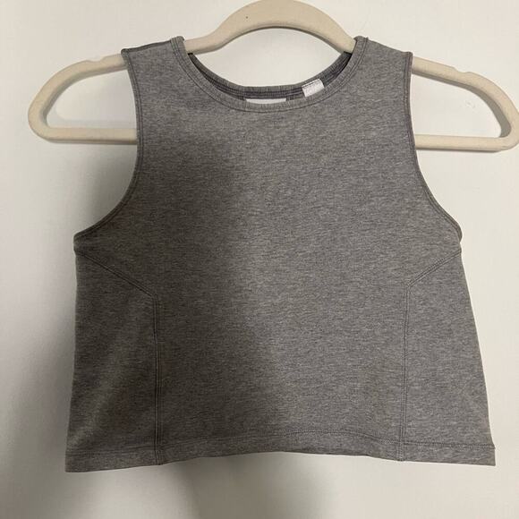 Ivivva (Lululemon) Grey Sleeveless Cropped Tank Top Size 8 - Picture 3 of 7